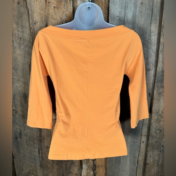 MaxMara Orange Off Shoulder Top - Size Large - Picture 4 of 8